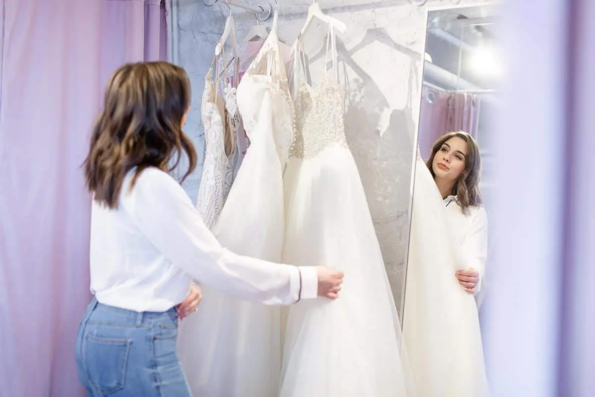 An affordable Savvy Bridal gown