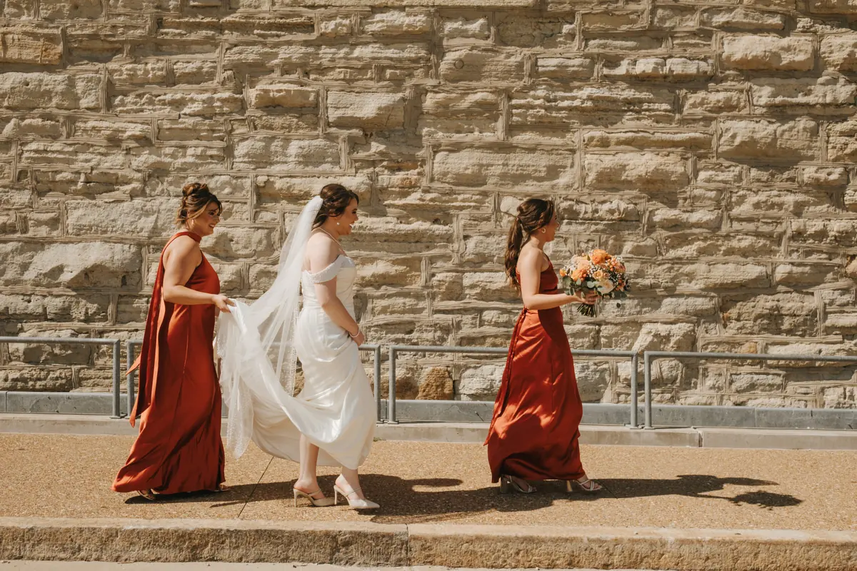 Bride and her bridesmaid