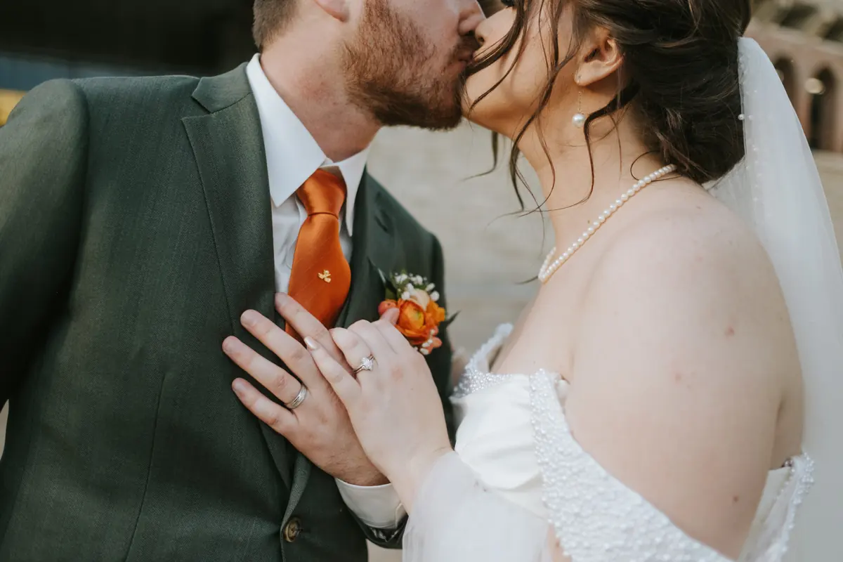 Savvy bride Kaitlin and Kaleb Fox