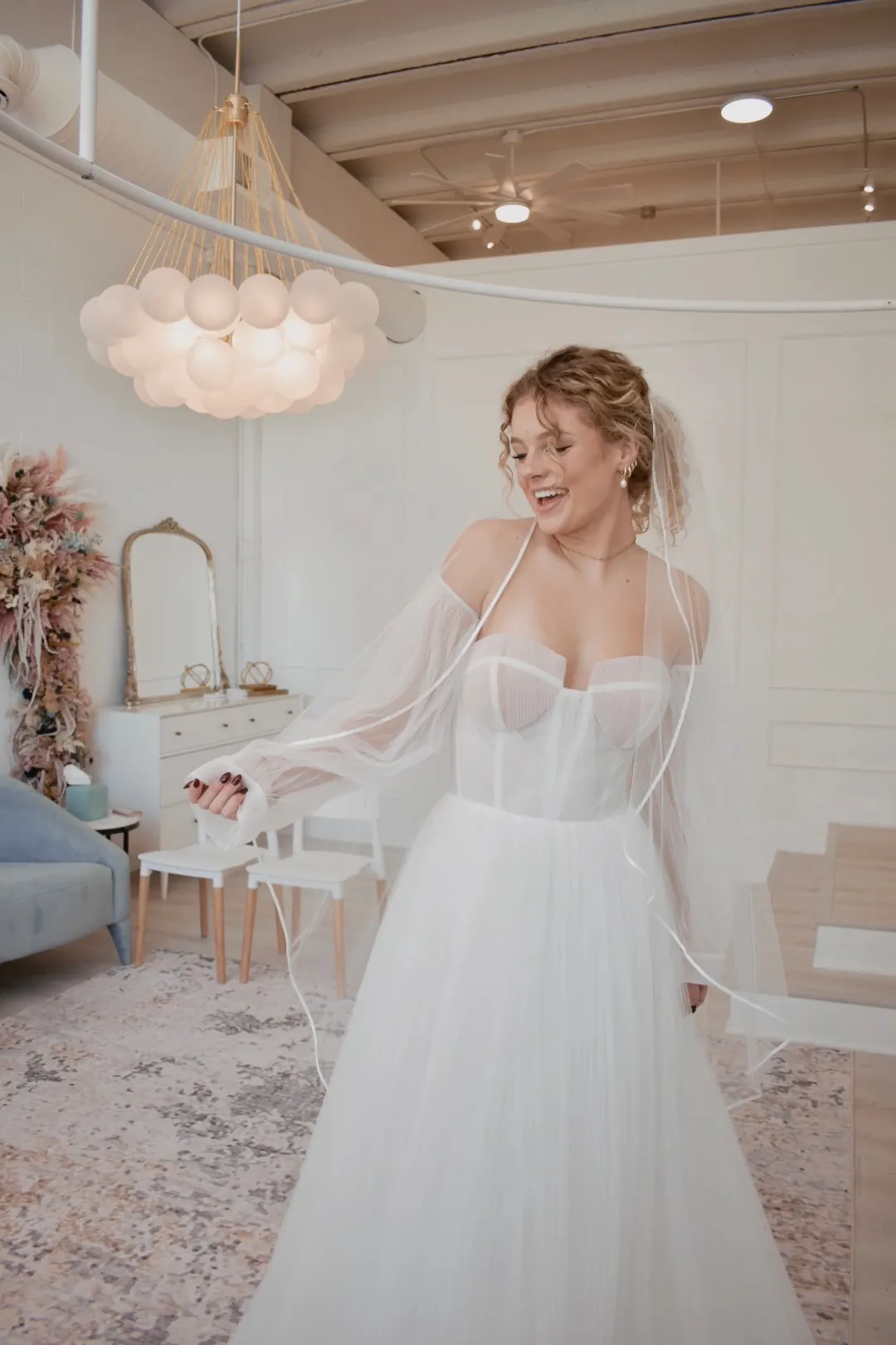 Savvy off-the-rack sample gown