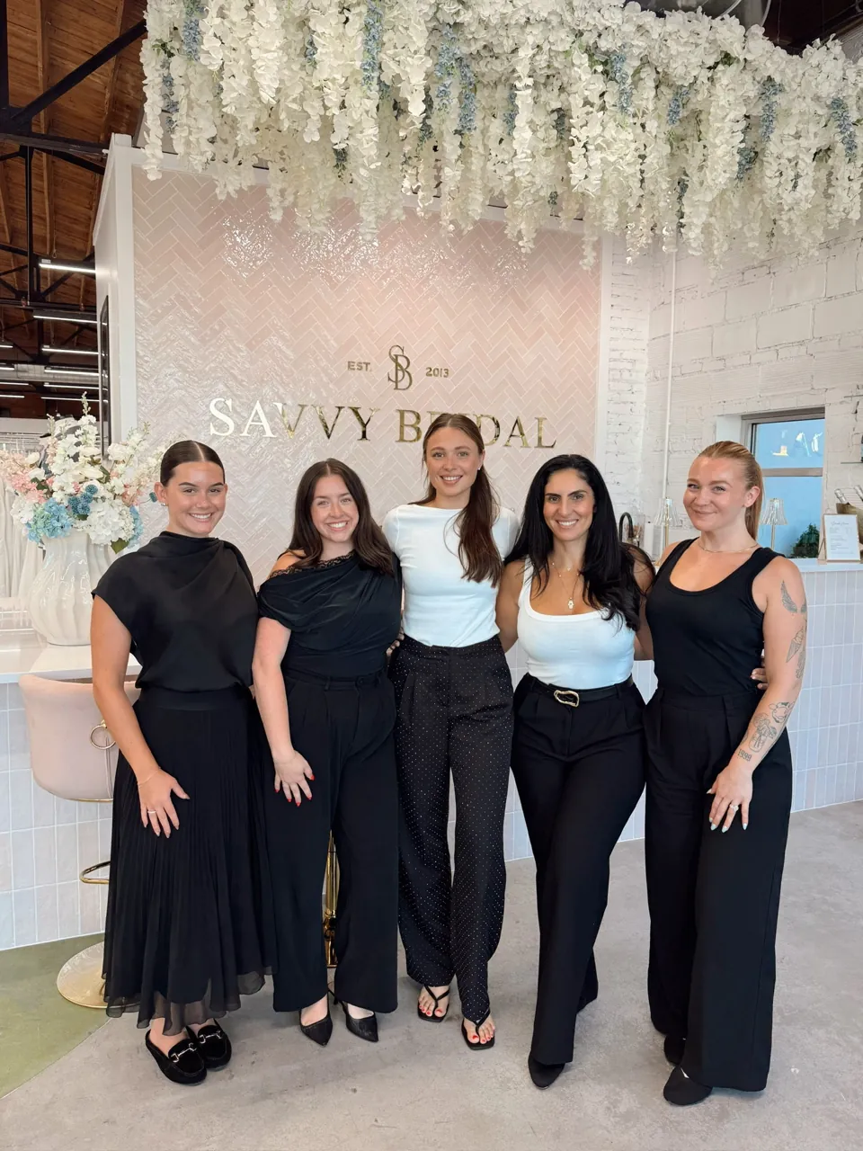 The Savvy Bridal Kansas City team in the boutique