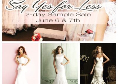 SAY YES FOR LESS SAMPLE SALE