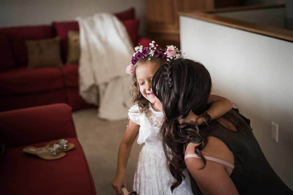 Flower-girl-getting-ready