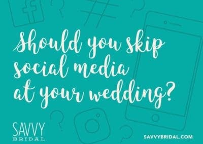 Should You Skip Social Media at Your Wedding?