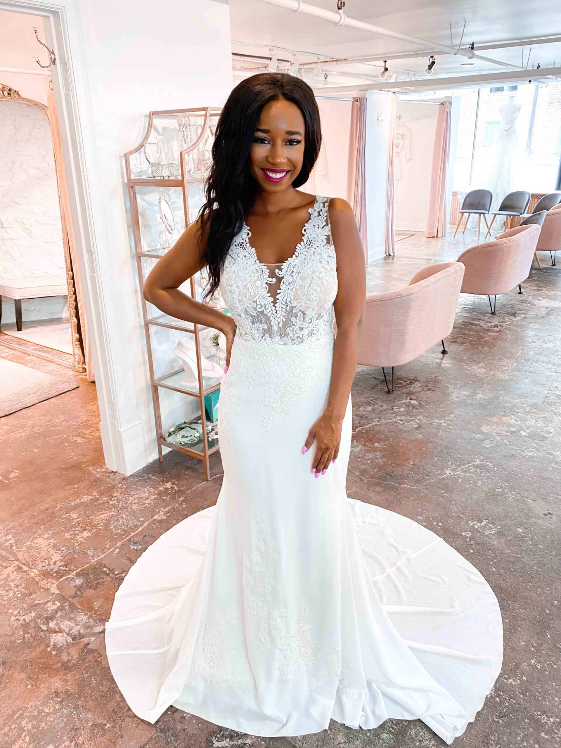 sheath wedding dress
