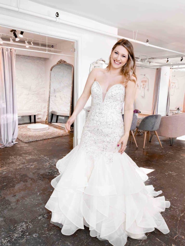 Mermaid - Strapless-Beading-sparkle -organza skirt