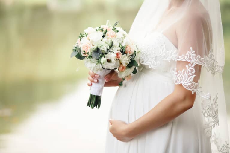 maternity wedding dress