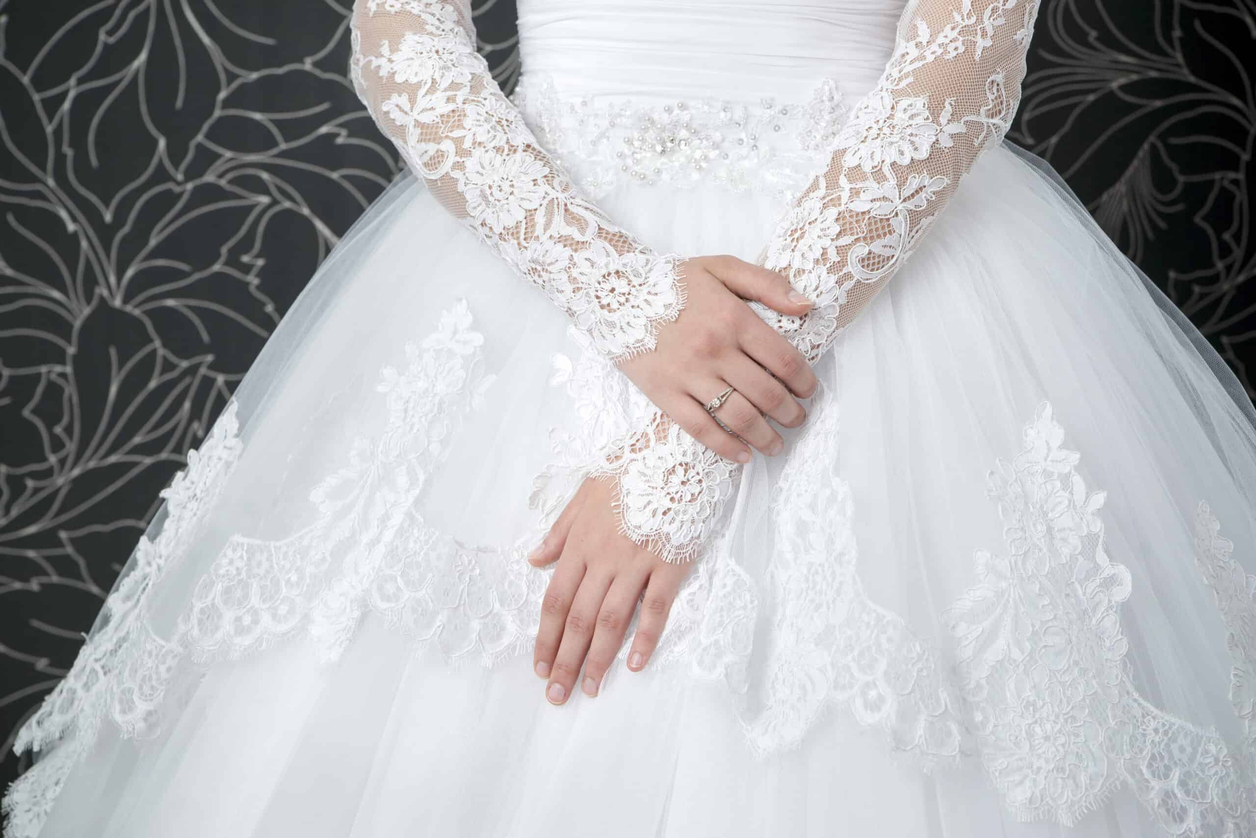 wedding dress with sleeves