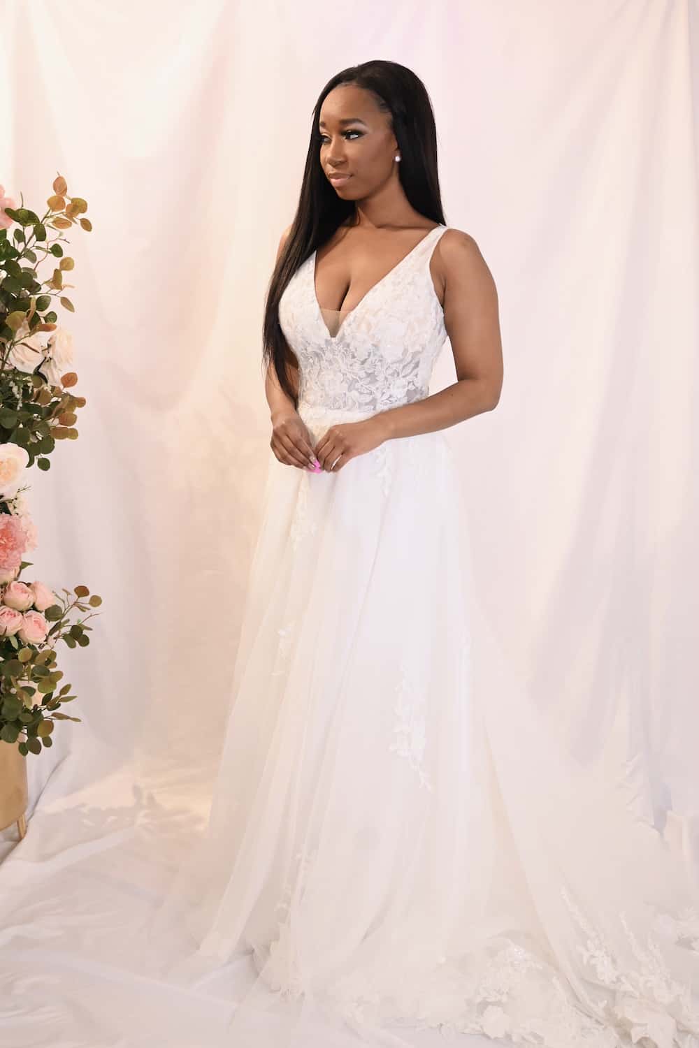 Savvy Bridal Rustic Elegant lace a-line Wedding Dress - Reno