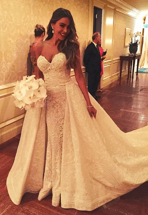 sofia vergara wedding dress