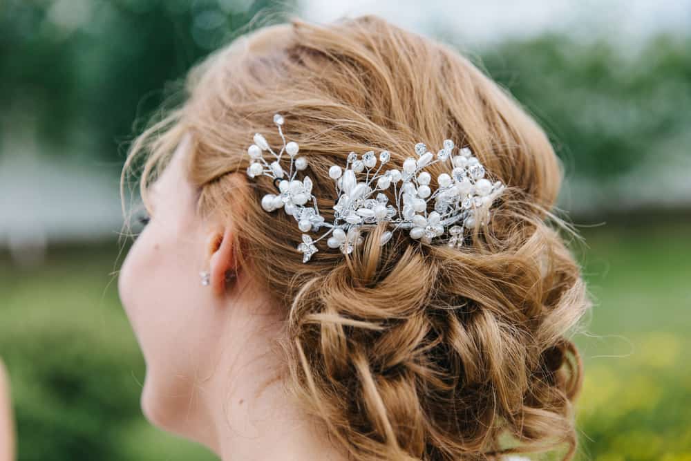 beaded headpiece wedding