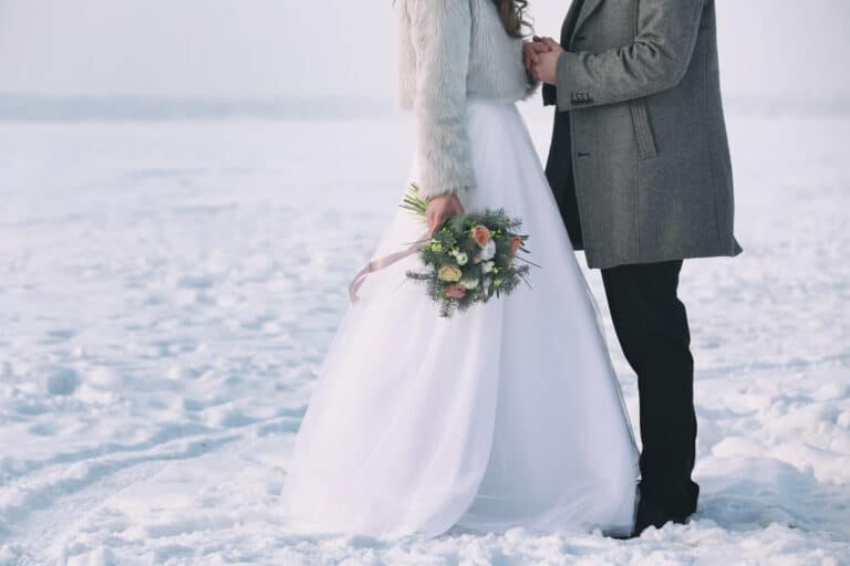 staying warm during wedding