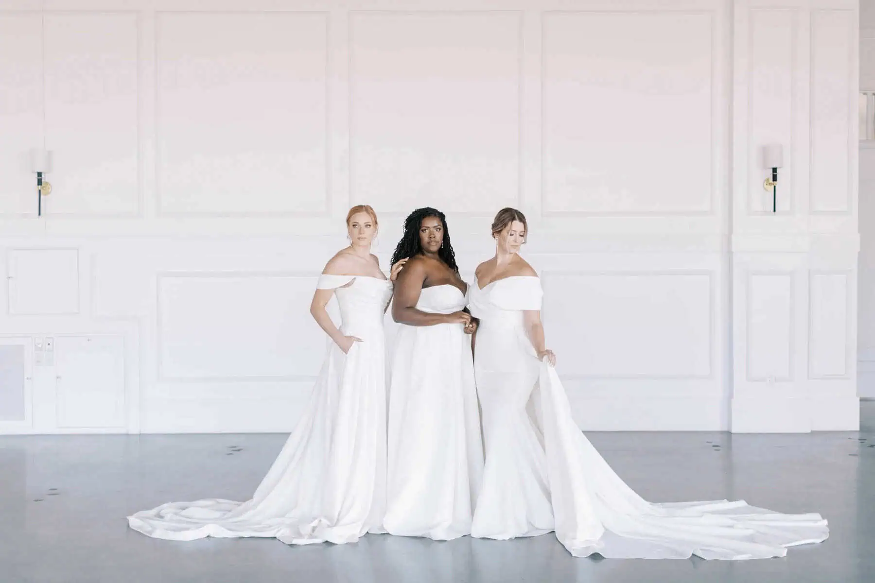 wedding dress silhouettes Sheath Silhouette Crepe With Square Neck Bethany Made to Order / White / 2 US (34 EU) 10% Spandex Understanding wedding dress silhouettes can