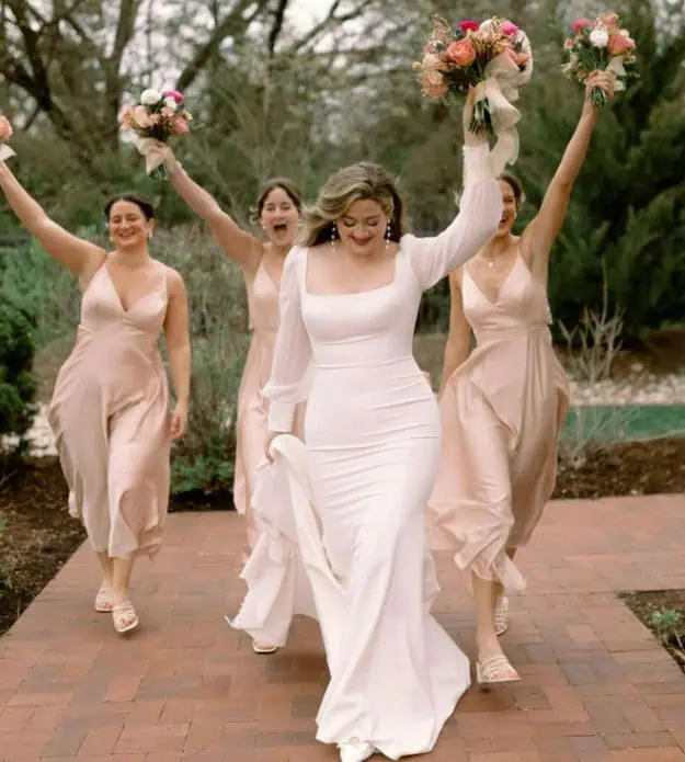 bride and bridesmaids
