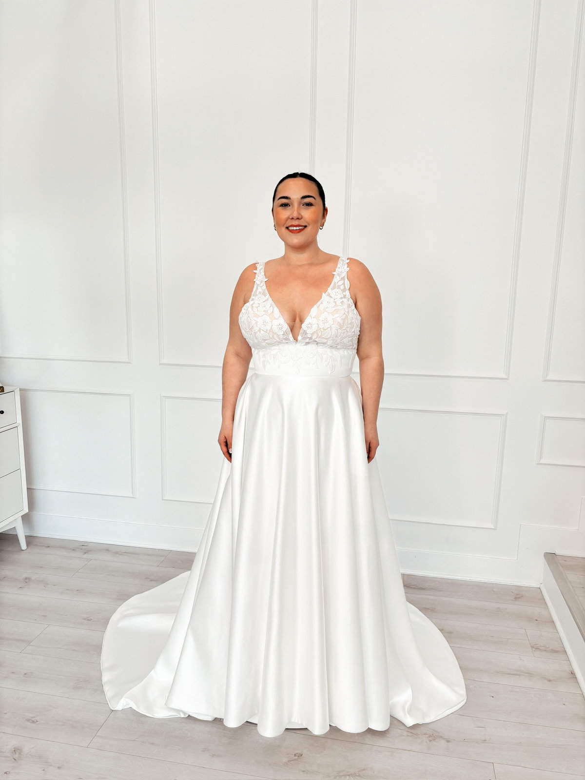 curvy wedding dress at savvy bridal