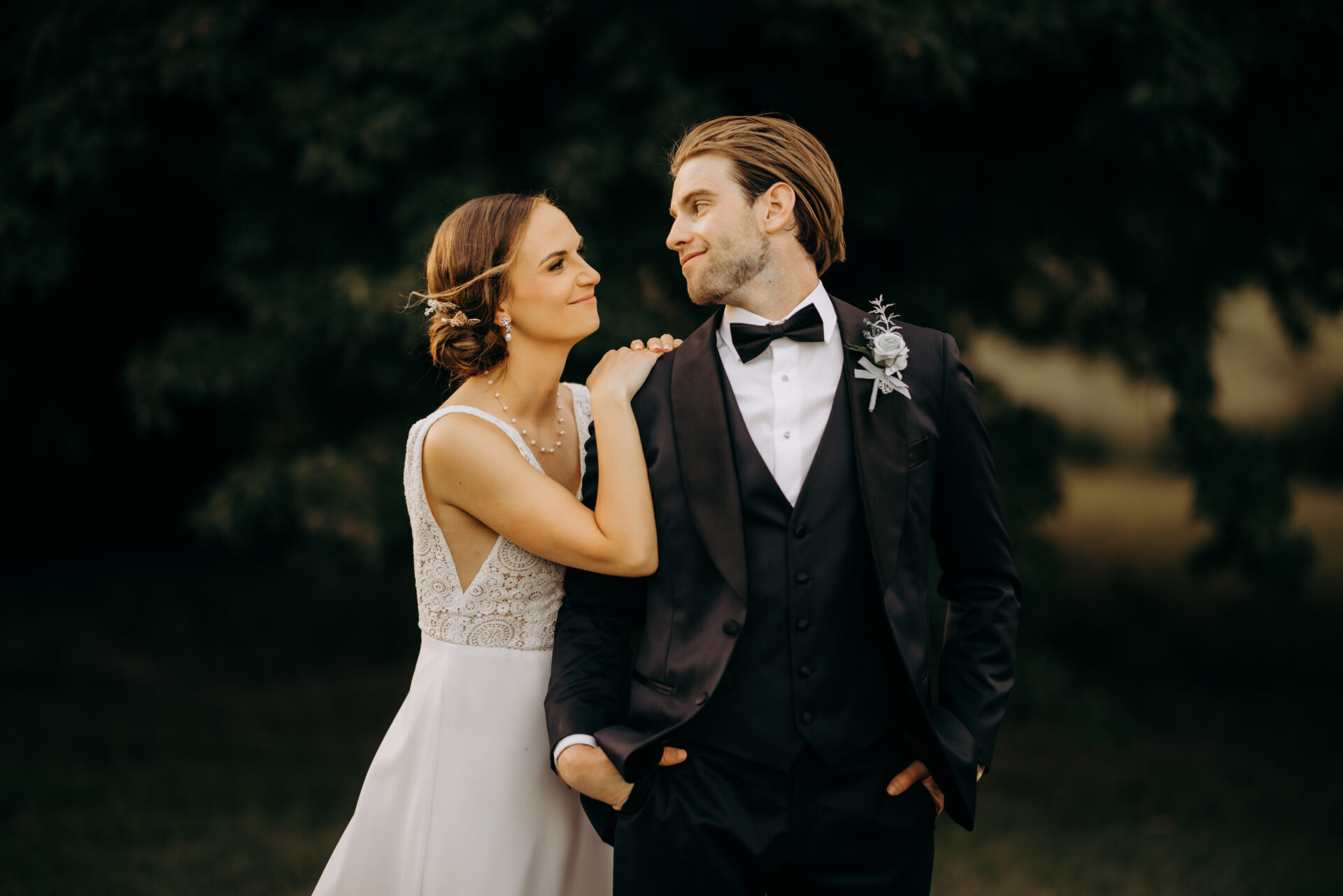 image of the bride and groom