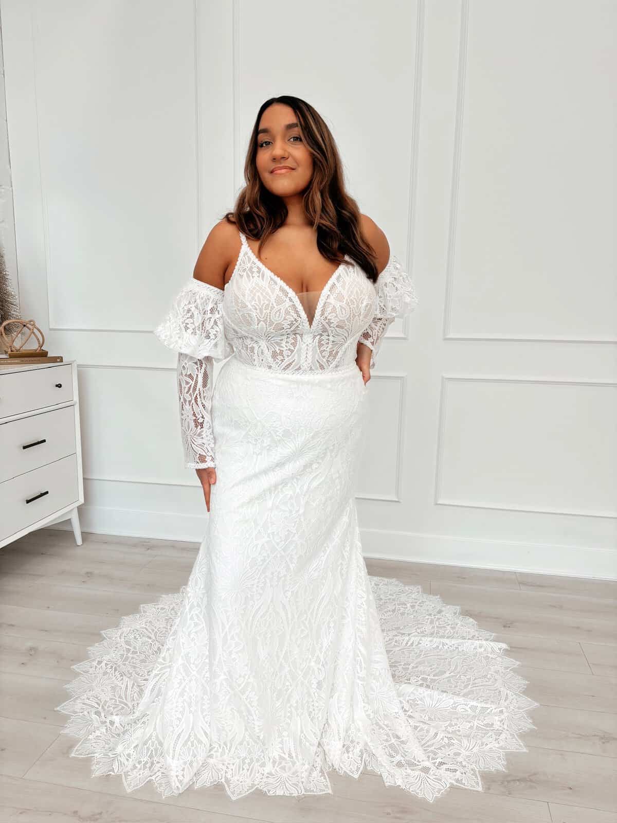 fit and flare wedding dress