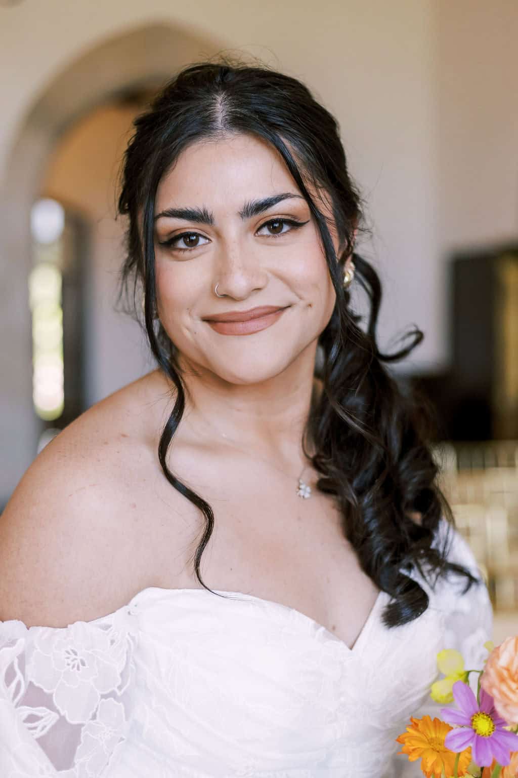 portrait of the beautiful bride