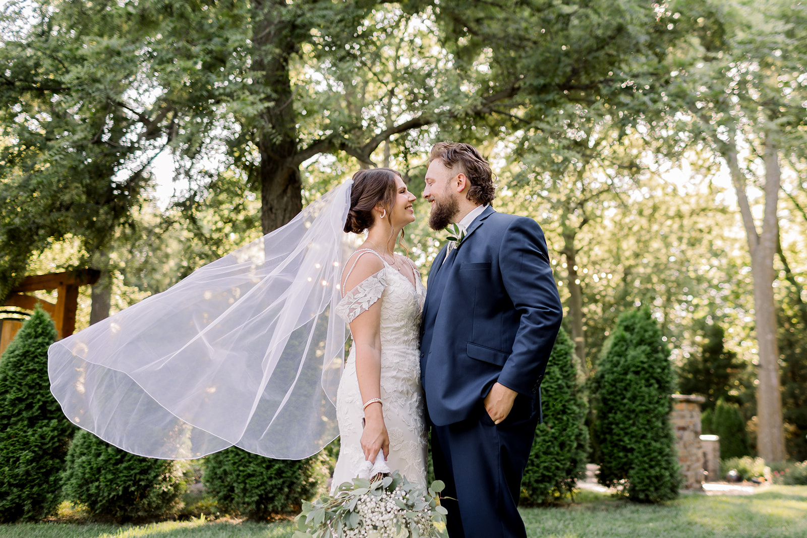 image of savvy bridal newly wed couple