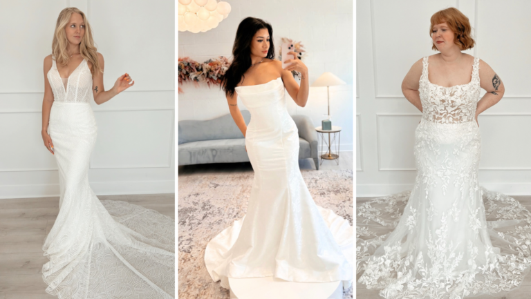 fit and flare wedding dresses