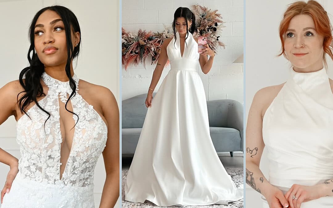 Ball Gown Halter Wedding Dresses: A Statement-Making Style