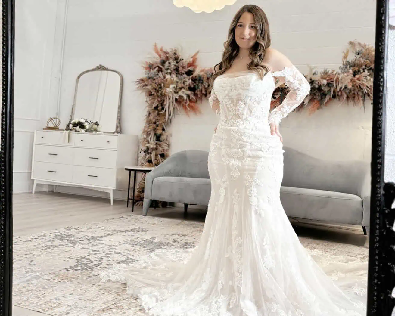 Sleek and Sophisticated Lace Fit-and-Flare
