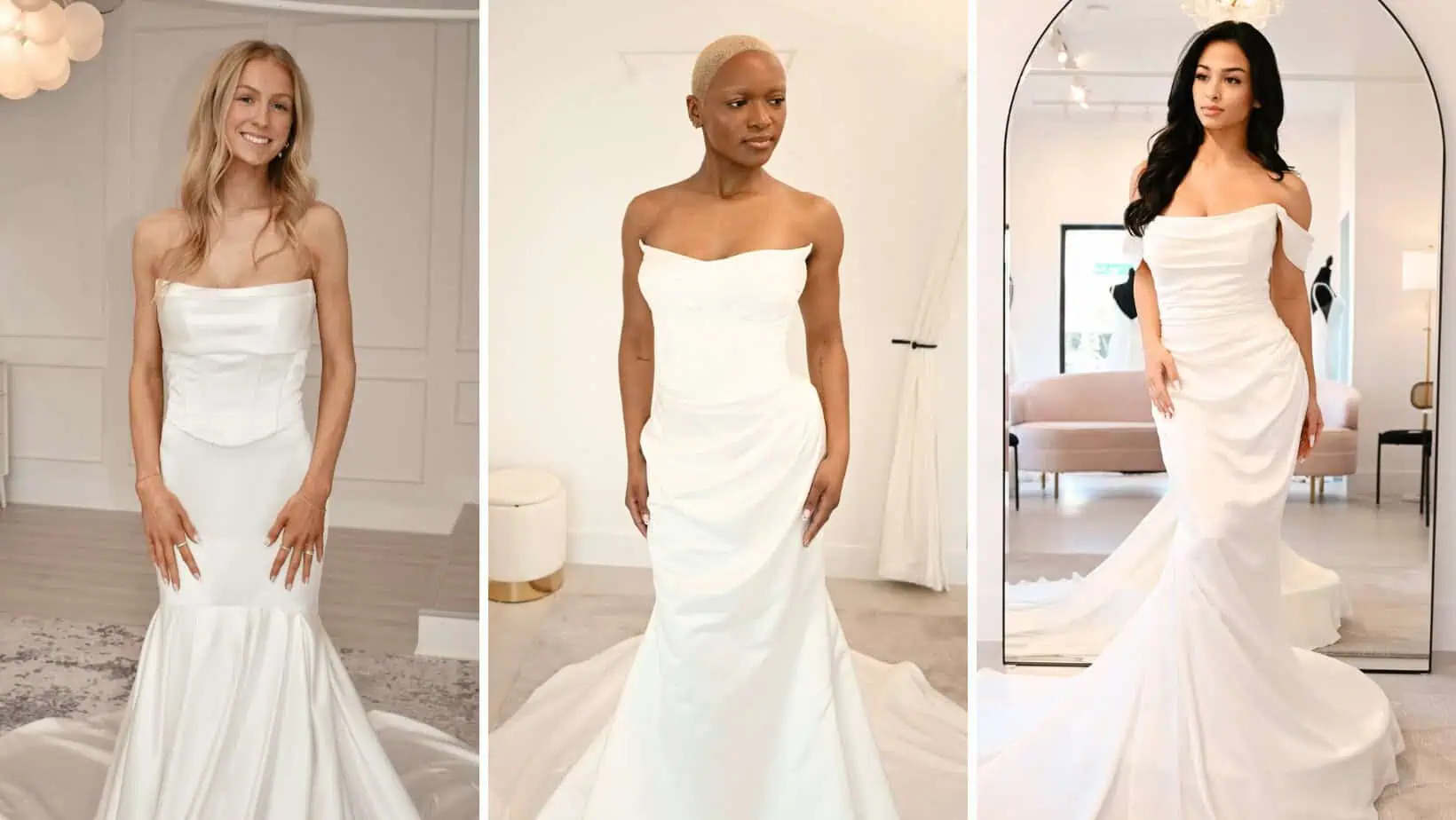 simple and fitted wedding dress fabric