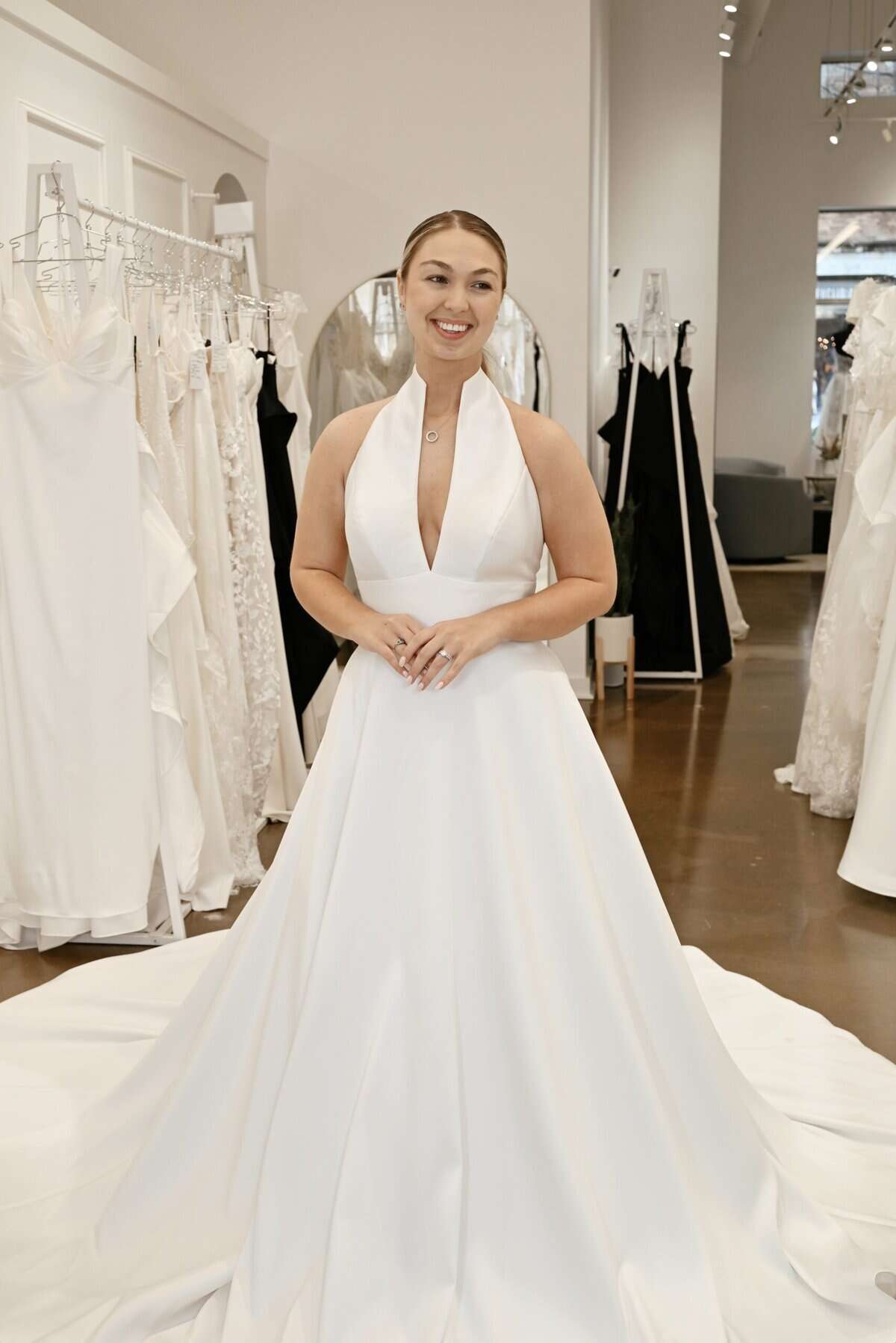 Diana By Capsule Bridal 2 Stunning Ways to Style a Halter Bridal Gown