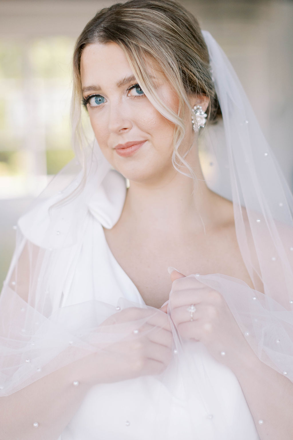 bride with veil