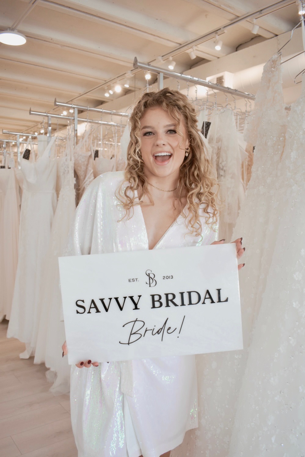 savvy bridal i said yes sign