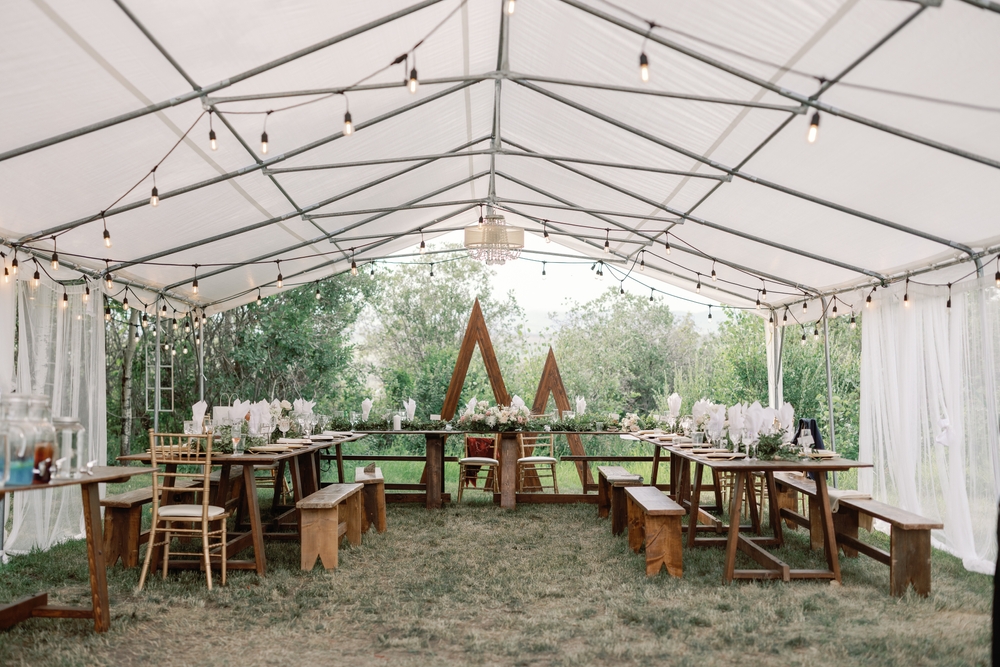unique wedding venue idea under tent