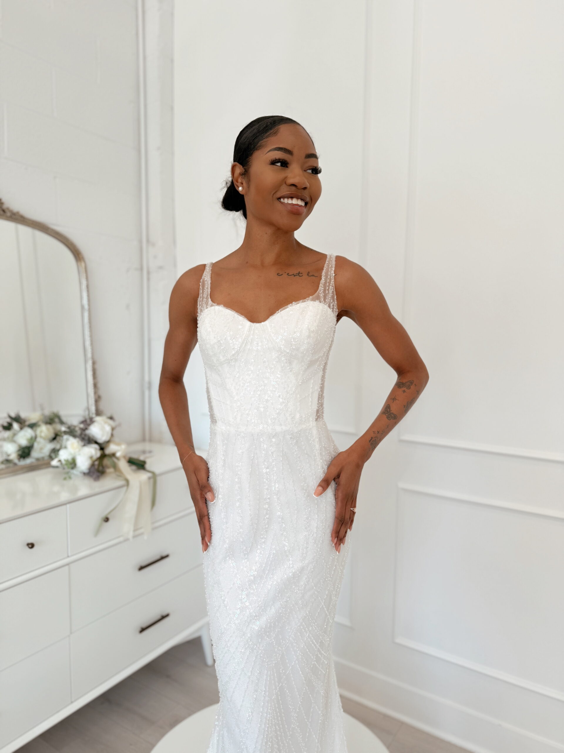 Illusion Waist bridal gown