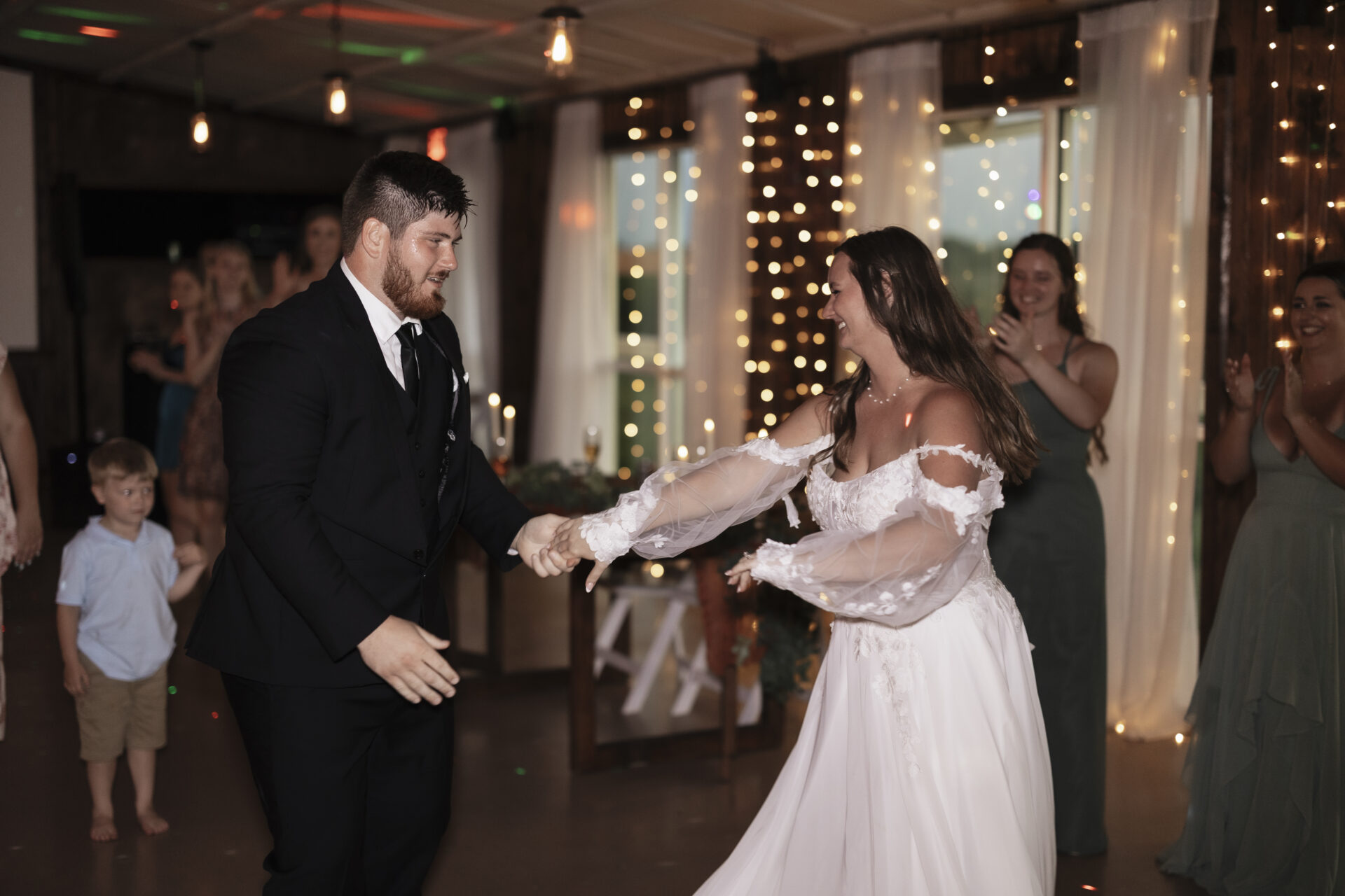 Bride and Groom dancing all night