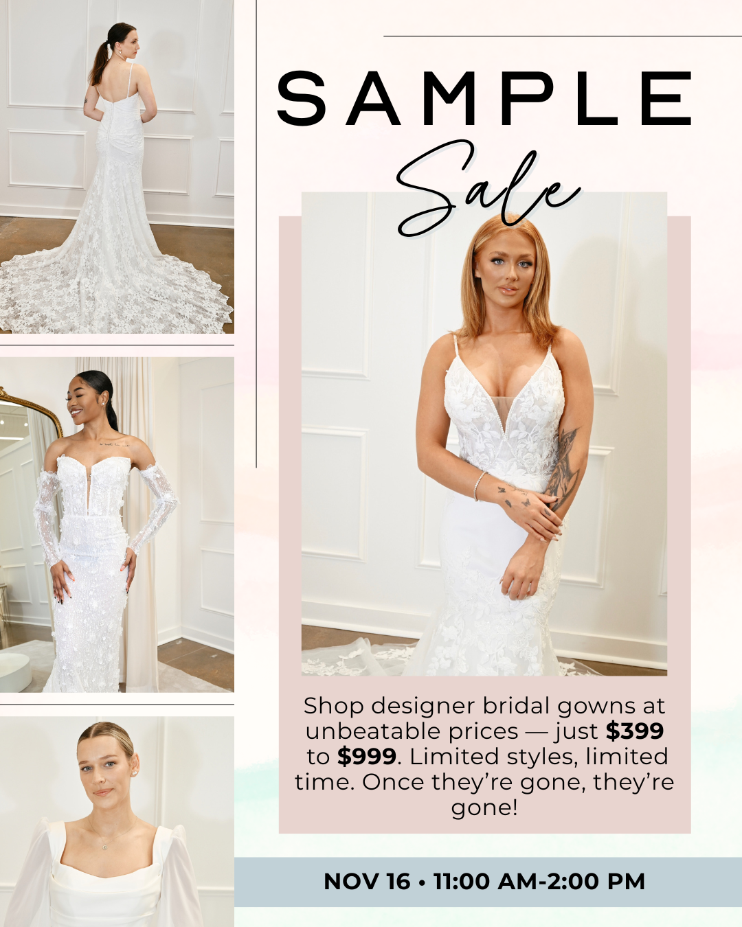 STL Sample Sale November 16