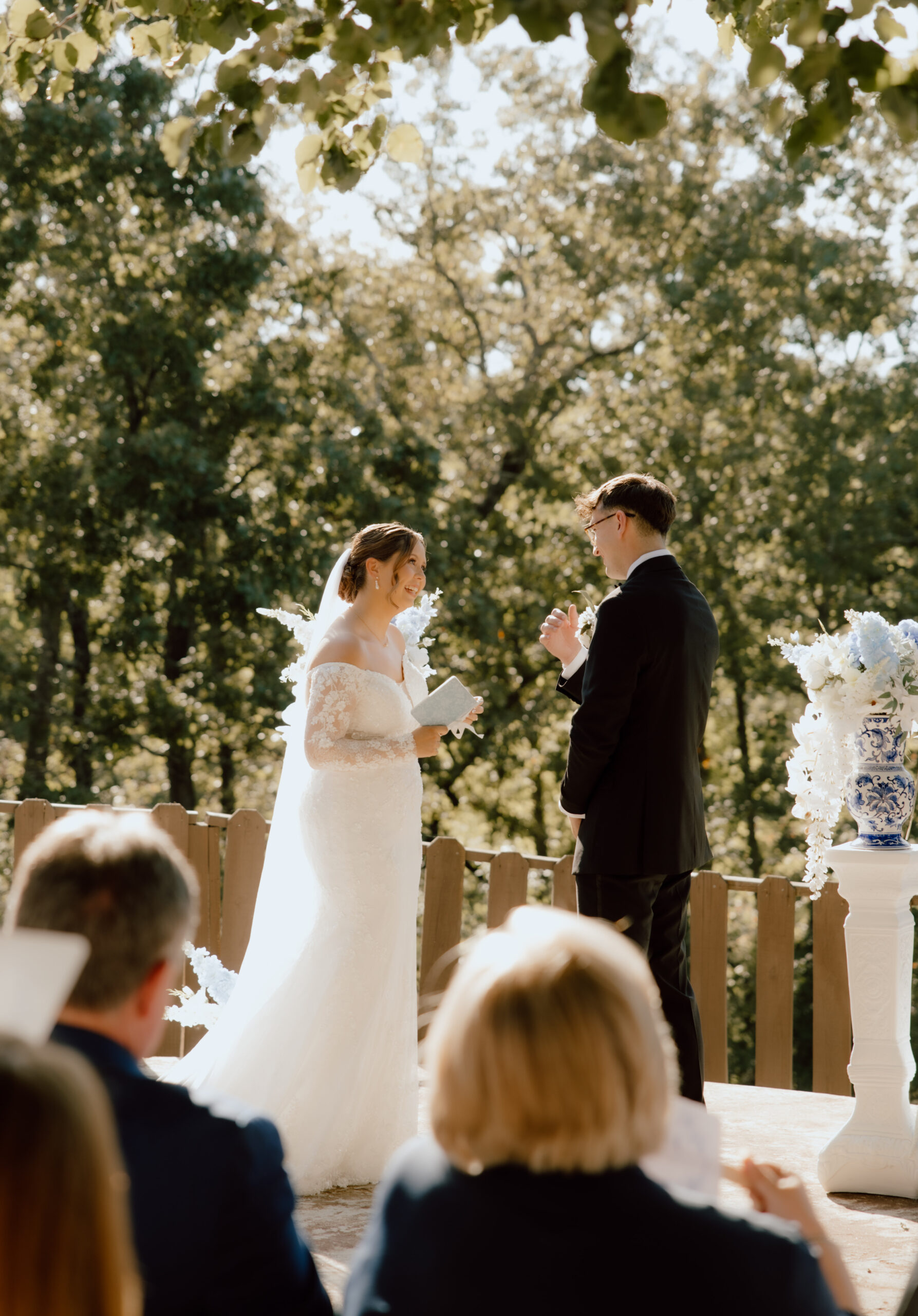 the couple exchanged vows