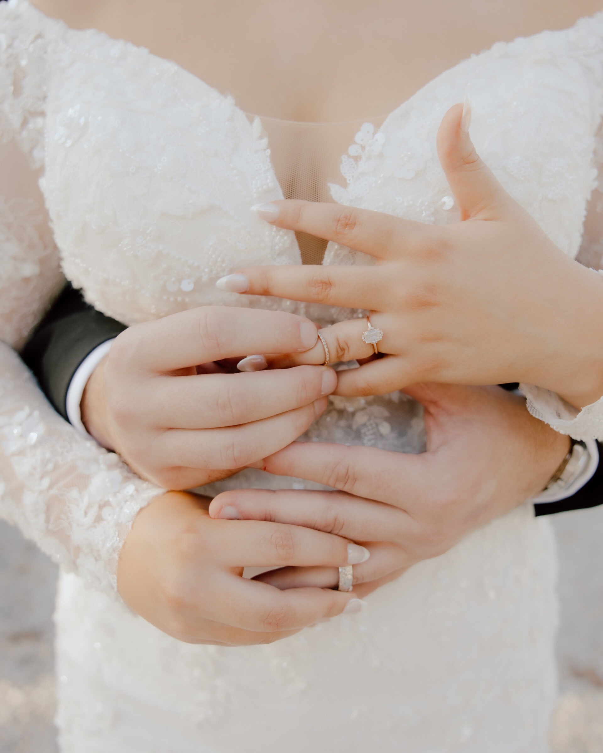 couple wedding rings