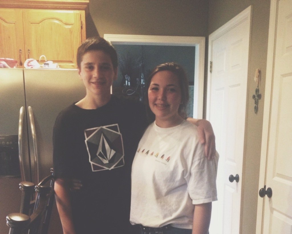 Josie and her now fiancé when they are at 8th grade.