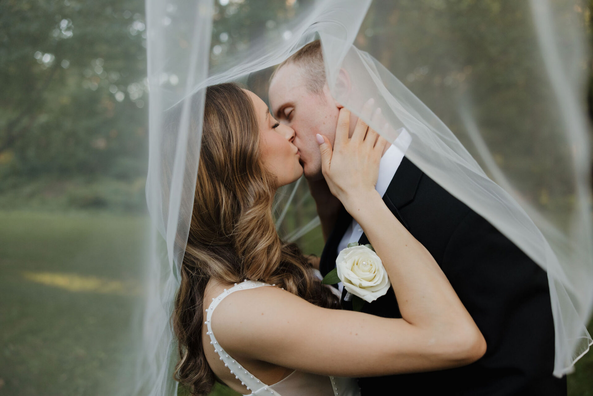 stolen minutes together beneath her veil.