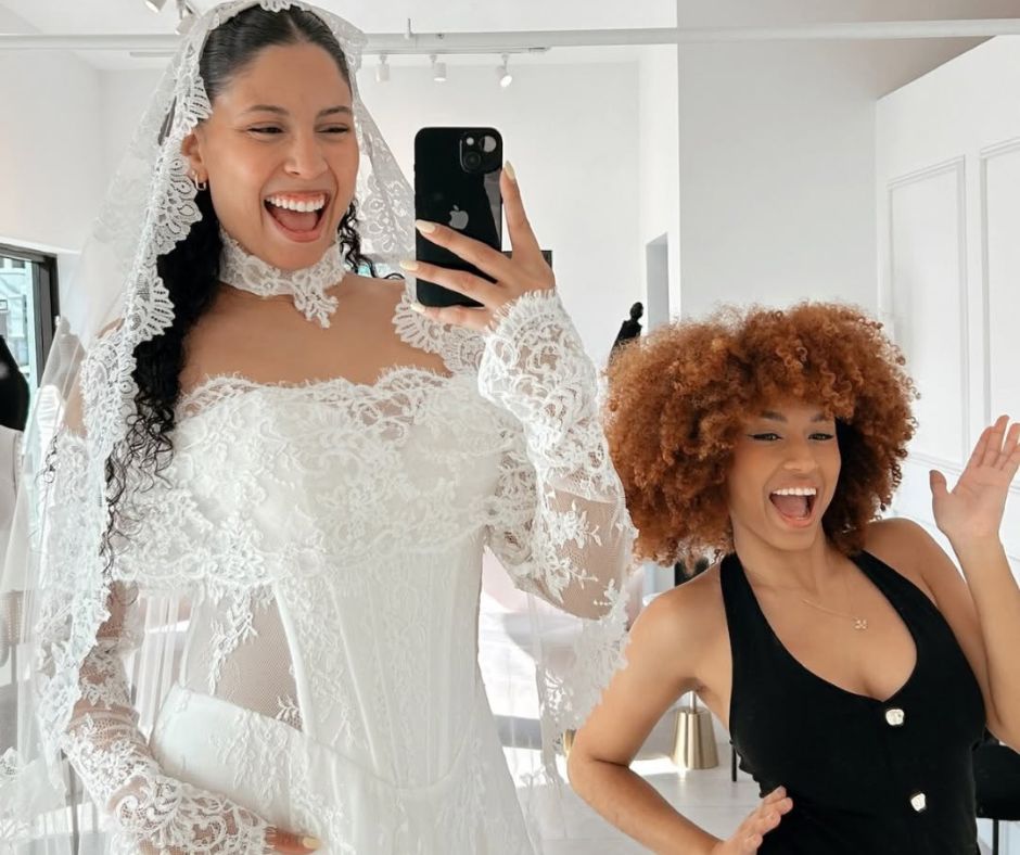 Bride planning her Fort Lauderdale wedding with wedding dress inspiration at Savvy Bridal Fort Lauderdale.