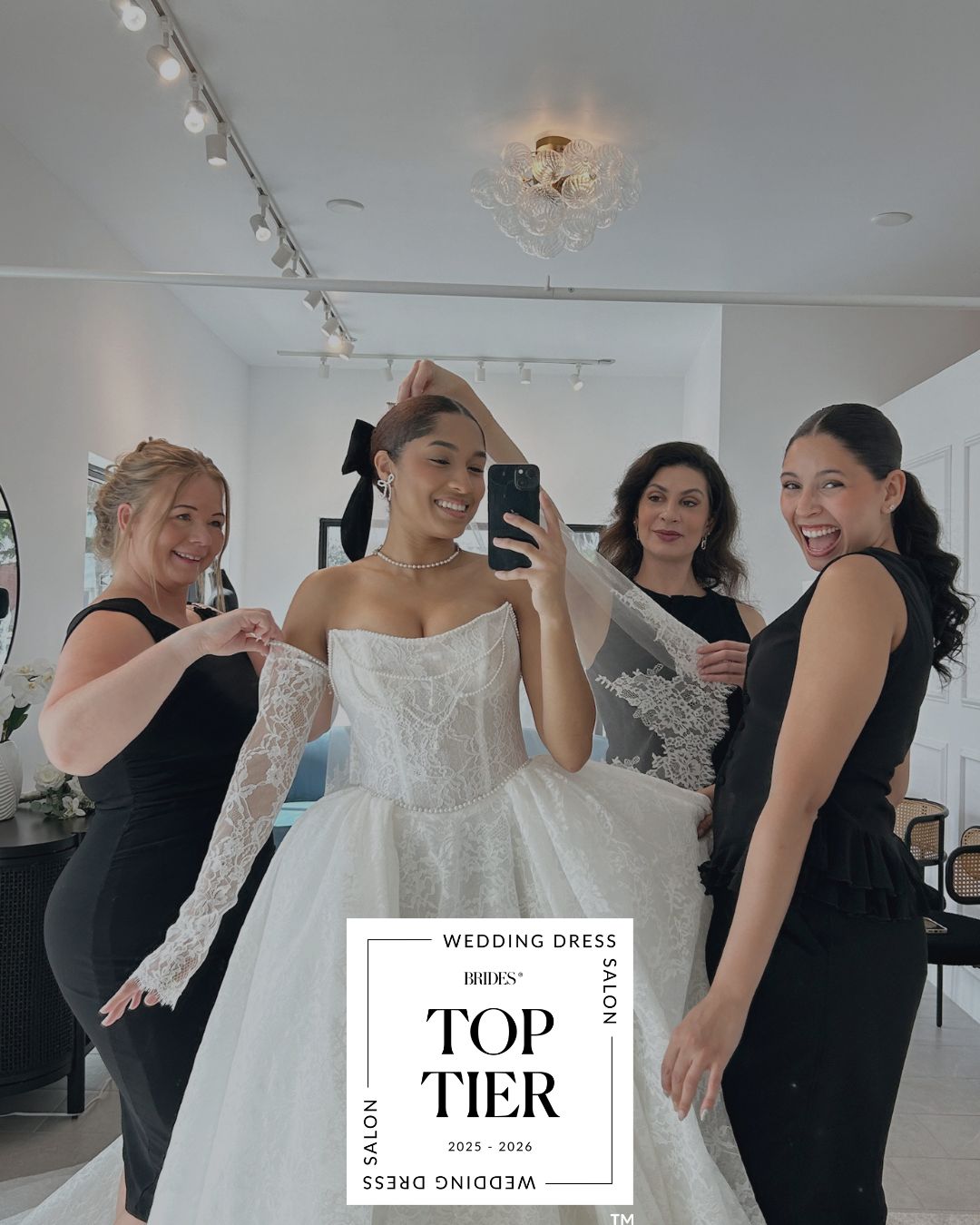 Savvy bridal Model with FTL Stylist